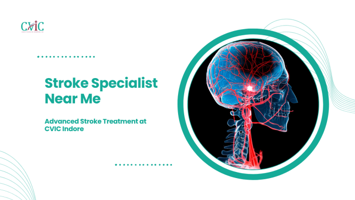 Stroke specialist near me providing advanced stroke diagnosis and treatment at CVIC Indore by Dr. Alok K Udiya, Dr. Shailesh Gupta, and Dr. Nishant Bhargava