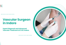 Vascular Surgeon in Indore | Expert Diagnosis and Advanced Vascular Treatment at CVIC Indore Vascular Surgeon in Indore providing advanced artery and vein treatment at CVIC Indore by Dr. Alok K Udiya, Dr. Shailesh Gupta, and Dr. Nishant Bhargava near Gita Bhawan Indore